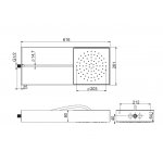 Carlo Frattini Moove Deszczownica z ramką Białą F2992BCR