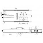 Carlo Frattini Moove Deszczownica z ramką Stal nierdzewna F2992SCR