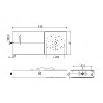 Carlo Frattini Moove Deszczownica z ramką Białą F2991BCR