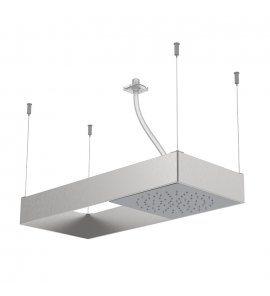 Carlo Frattini MooveCeiling Deszczownica sufitowa z ramką Stal nierdzewna F2993SCR