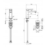 Carlo Frattini Next Bateria umywalkowa jednouchwytowa z korkiemChrom F3941NCR