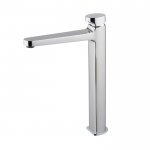 Carlo Frattini Next Bateria umywalkowa jednouchwytowa wysoka z korkiem Chrom F3931/HNCR