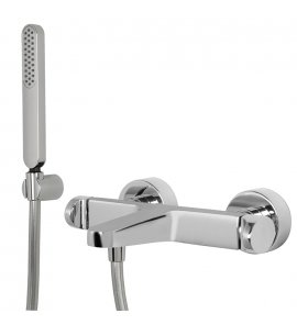 Carlo Frattini Next Bateria wannowo-natynkowa z zestawem natryskowym Chrom F3934CR