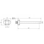 Carlo Frattini Next Wylewka ścienna 21,3 cm Chrom F2398CR