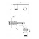 Carlo Frattini Nomos Go Bateria umywalkowa ścienna z korkiem Chrom F4201X5CR