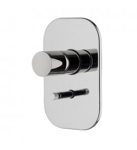 Carlo Frattini Nomos Go Bateria wannowo-natryskowa podtynkowa z 2 przełącznikami wyjść Chrom F4169X2CR