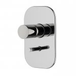 Carlo Frattini Nomos Go Bateria wannowo-natryskowa podtynkowa z 2 przełącznikami wyjść Chrom F4169X2CR