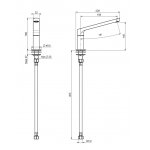 Carlo Frattini Nomos Go Wylewka nablatowa Chrom F2457CR