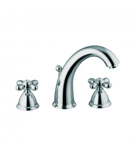 Carlo Frattini Olivia Bateria umywalkowa 3-otworowa z automatycznym korkiem Chrom F5031CR