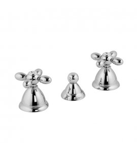 Carlo Frattini Olivia Bateria bidetowa 3-otworowa z automatycznym korkiem Chrom F5032CR