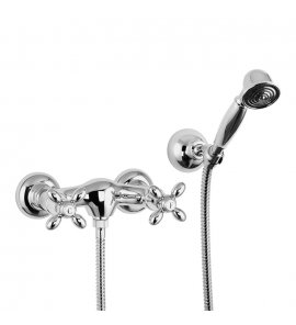 Carlo Frattini Olivia Bateria natryskowa ścienna z zestawem natryskowym Chrom F5005CR