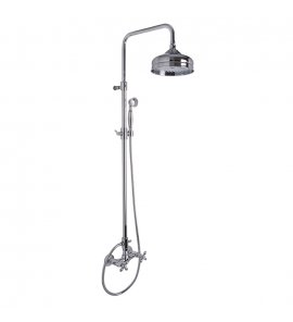Carlo Frattini Olivia Bateria natryskowa z deszczownicą i zestawem natryskowym Chrom F5005/2CR