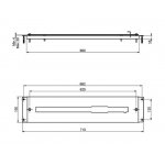 Carlo Frattini Panel montażowy Chrom F2193