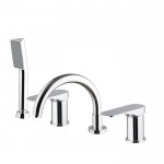 Carlo Frattini Quad Bateria wannowa 4-otworowa Chrom F3734CR