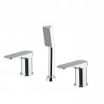 Carlo Frattini Quad Bateria wannowa 3-otworowa Chrom F3734/1CR