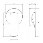 Carlo Frattini Quad Bateria wannowo-natryskowa podtynkowa jednouchwytowa Chrom F3723/1CR