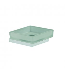 Carlo Frattini Quadra Mydelniczka szklana z uchwytem Chrom F6023/2CR