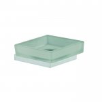 Carlo Frattini Quadra Mydelniczka szklana z uchwytem Chrom F6023/2CR