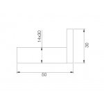 Carlo Frattini Quadra Pojedynczy haczyk na ręcznik Chrom F6024/1CR