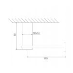Carlo Frattini Quadra Uchwyt na papier toaletowy Chrom F6025/1CR