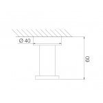 Carlo Frattini Rotola Pojedynczy haczyk na ręcznik Chrom F6004/1CR