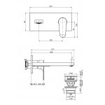 Carlo Frattini Serie 22 Bateria umywalkowa ścienna Chrom F3830LX5CR