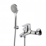 Carlo Frattini Serie 22 Bateria wannowa z zestawem natryskowym Chrom F3834CR