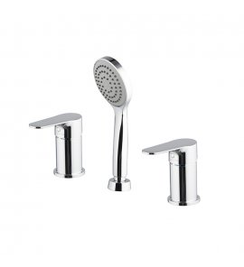 Carlo Frattini Serie 22 Bateria wannowa 3-otworowa Chrom F3844/1CR