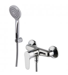 Carlo Frattini Serie 22 Bateria natryskowa z zestawem natryskowym Chrom F3835CR