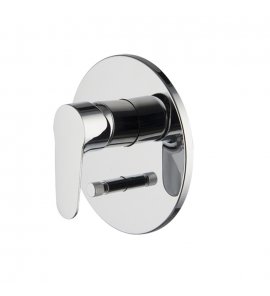 Carlo Frattini Serie 22 Bateria wannowo-natryskowa jednouchwytowa podtynkowa z 2 przełącznikami wyjść Chrom F3839X2CR