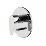 Carlo Frattini Serie 22 Bateria wannowo-natryskowa jednouchwytowa podtynkowa z 2 przełącznikami wyjść Chrom F3839X2CR