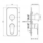 Carlo Frattini Serie 22 Bateria wannowo-natryskowa podtynkowa z 2/3 wylotami Chrom F3839X6CR