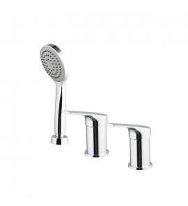 Carlo Frattini Serie 4 Bateria wannowa 3-otworowa Chrom F3784/1CR