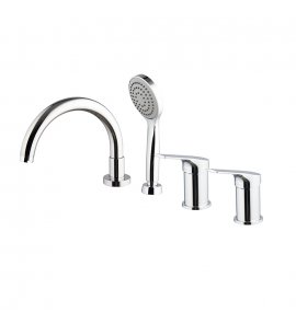 Carlo Frattini Serie 4 Bateria wannowa 4-otworowa Chrom F3784/4CR