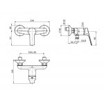 Carlo Frattini Serie 4 Bateria natryskowa bez zestawu natryskowego Chrom F3765/1CR