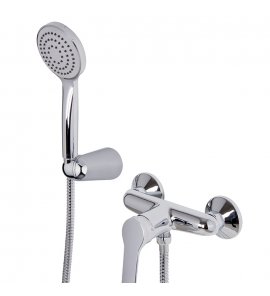 Carlo Frattini Serie 4 Bateria natryskowa z zestawem natryskowym Chrom F3765CR
