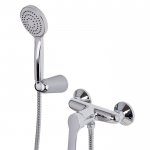 Carlo Frattini Serie 4 Bateria natryskowa z zestawem natryskowym Chrom F3765CR