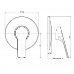 Carlo Frattini Serie 4 Bateria wannowo-natryskowa podtynkowa Chrom F3763/1CR