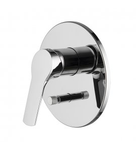 Carlo Frattini Serie 4 Bateria wannowo-natryskowa podtynkowa z 2 przełącznikami wyjść Chrom F3769X2CR