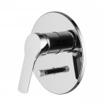 Carlo Frattini Serie 4 Bateria wannowo-natryskowa podtynkowa z 2 przełącznikami wyjść Chrom F3769X2CR