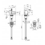 Carlo Frattini So Bateria bidetowa z korkiem Chrom F3172CR