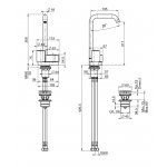 Carlo Frattini So Bateria umywalkowa z dwoma regulatorami Chrom F3171BCR