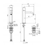 Carlo Frattini So Bateria umywalkowa jednouchwytowa Chrom F3181CR