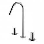 Carlo Frattini So Bateria umywalkowa 3-otworowa z obrotową wylewką Chrom F3191CCR