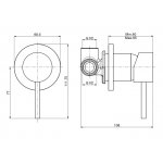Carlo Frattini Spillo Steel Bateria jednouchwytowa wannowo-natryskowa podtynkowy Stal nierdzewna F3073INOX
