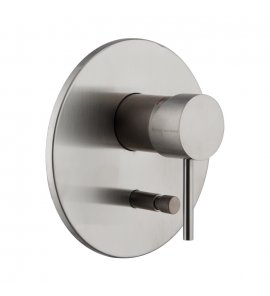 Carlo Frattini Spillo Steel Bateria jednouchwytowa wannowo-natryskowa podtynkowa 2 przełącznikami wyjść Stal nierdzewna F3079X2INOX