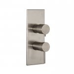 Carlo Frattini Spillo Steel Bateria wannowo-natryskowa podtynkowa przełącznikiem 2/3 wyjść Stal nierdzewna F3079X6INOX