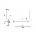 Carlo Frattini Spillo Steel Syfon umywalkowy Stal nierdzewna F409INOX