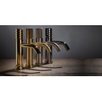 Carlo Frattini Spillo Tech Bateria wannowa z zestawem natryskowym ścienna Chrom F3034VCR