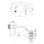 Carlo Frattini Spillo Up Bateria umywalkowa podtynkowa Chrom F3051LX5CR